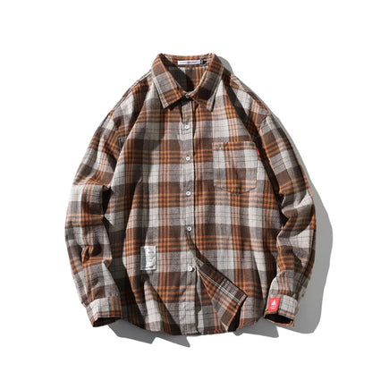 Enzo Casual Plaid Shirt