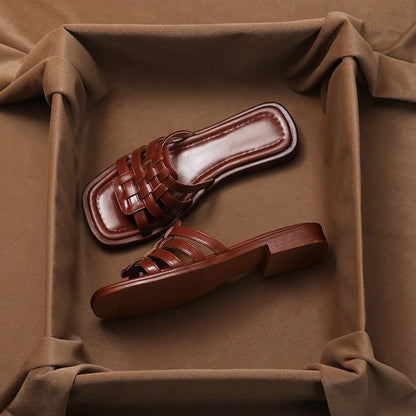 Solea Woven Leather Sandal