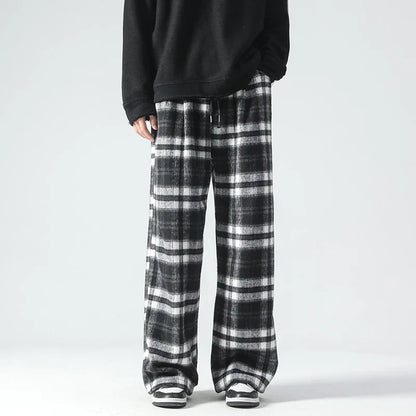 Vintage Relaxed Plaid Pants