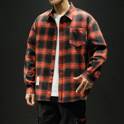 Enzo Casual Plaid Shirt