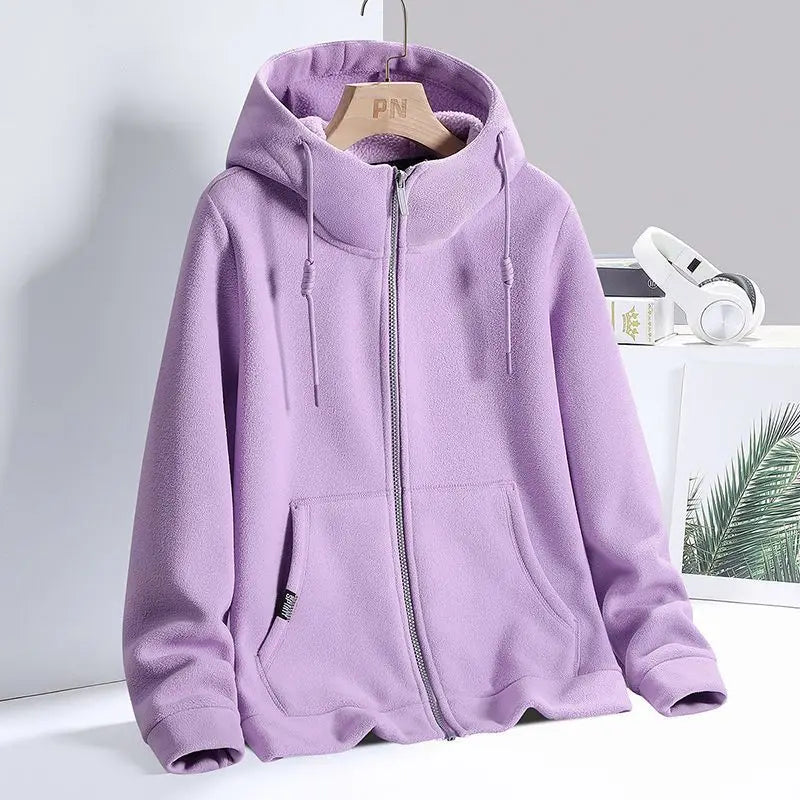 Elodie Fleece Zip-Up Hoodie