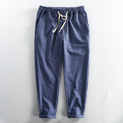 Rocco Striped Linen Pants