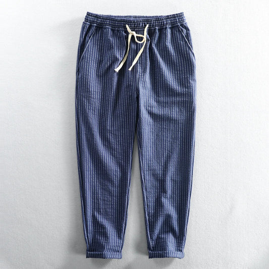 Rocco Striped Linen Pants