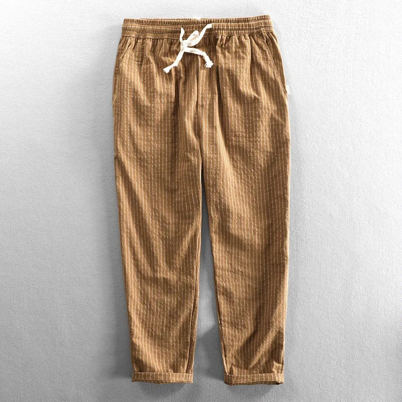 Rocco Striped Linen Pants