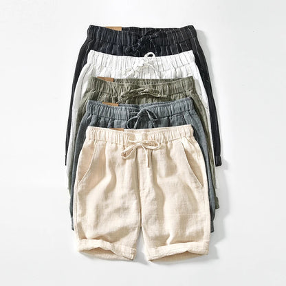 Alfeo Stripe Linen Shorts
