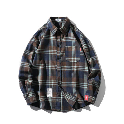 Enzo Casual Plaid Shirt