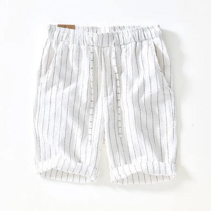 Alfeo Stripe Linen Shorts