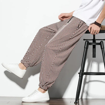 VividWave Linen-Cotton Pants