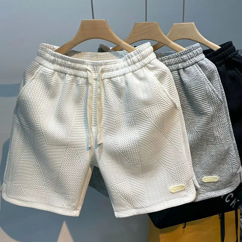 Herringbone Woven Shorts