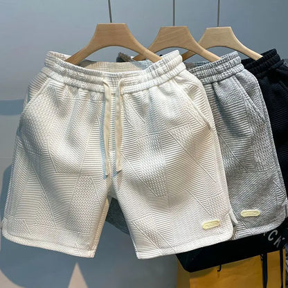 Herringbone Woven Shorts