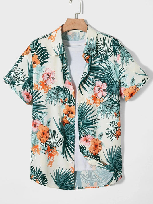 Kai Botanical Flower Print Shirt