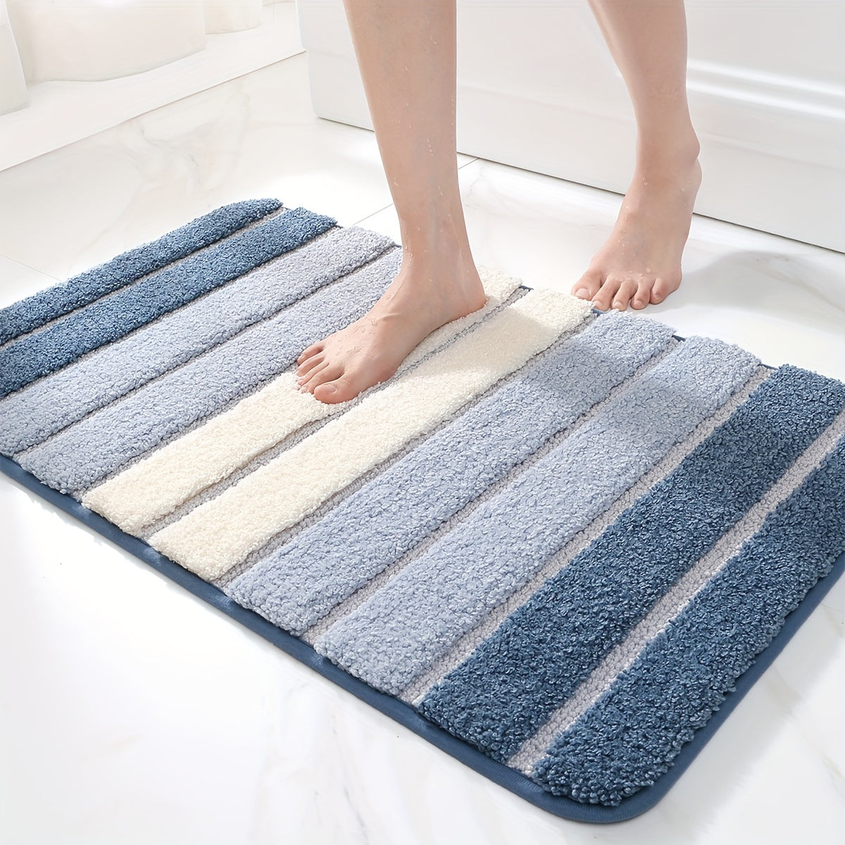 Oasis Stripe Bath Mat