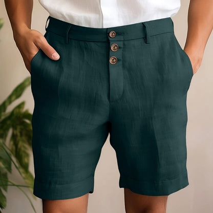 Sol Linen Button Shorts